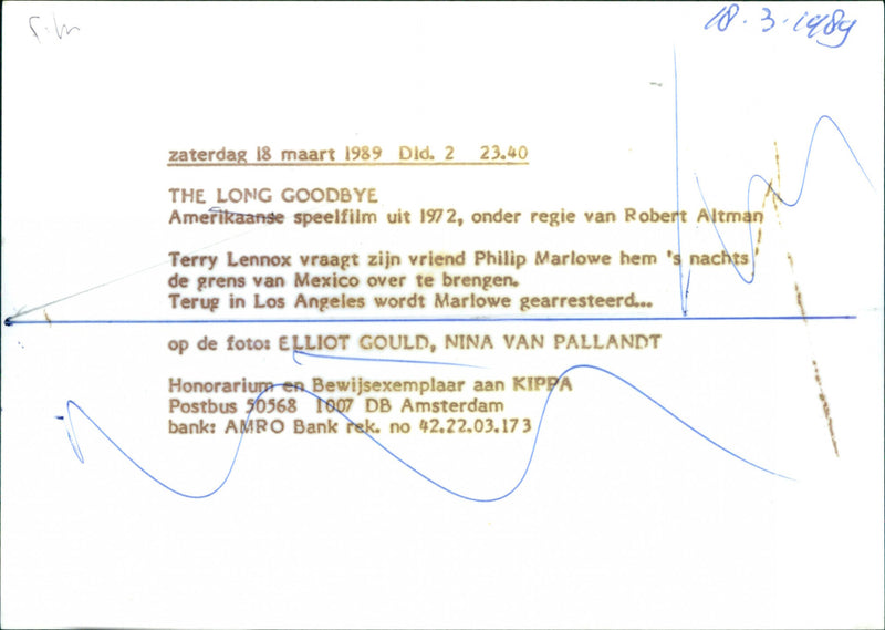 Elliott Gould and Nina van Pallandt - Vintage Photograph