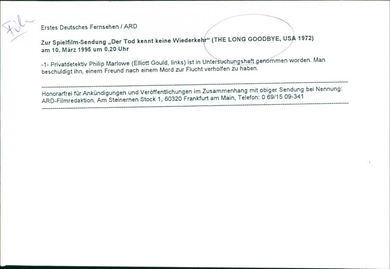 The Long Goodbye - Vintage Photograph