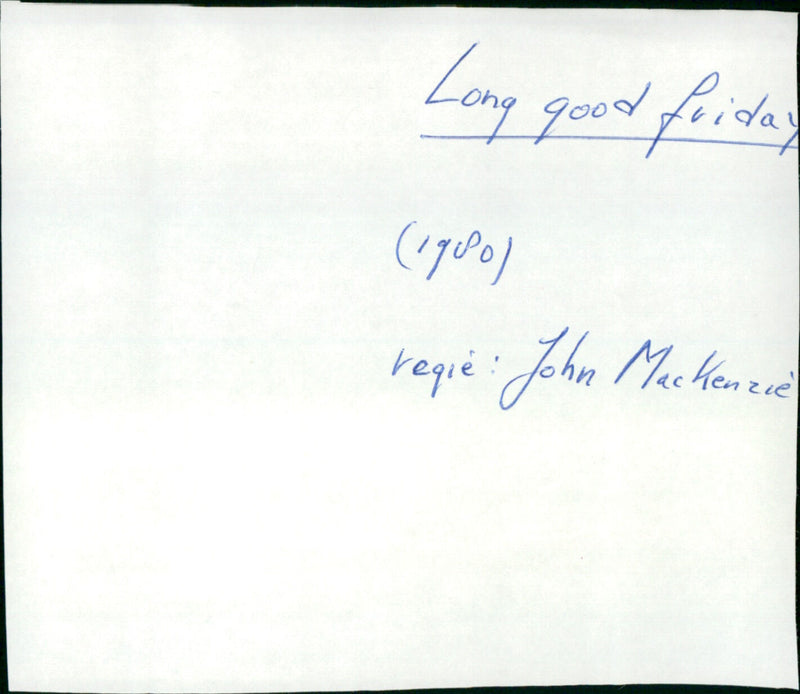 The Long Good Friday - Vintage Photograph