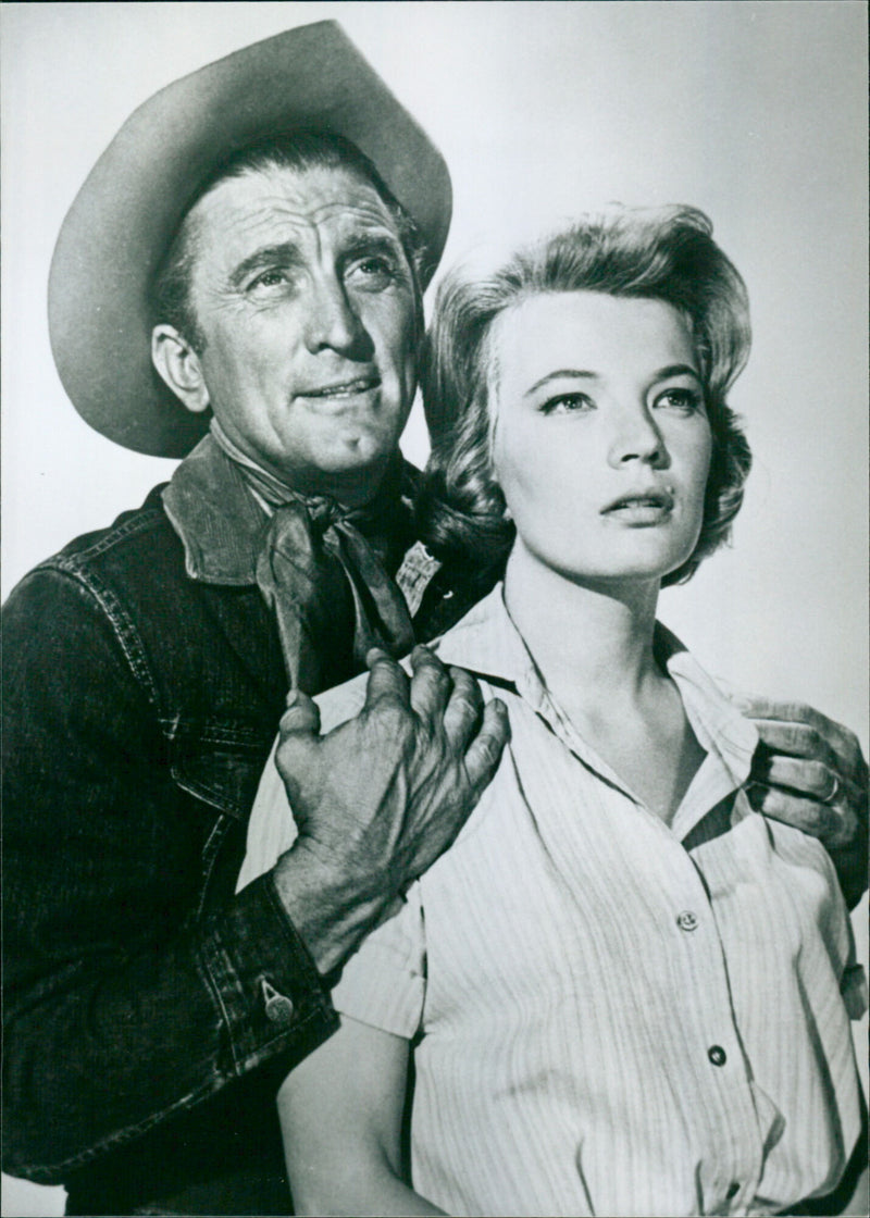 Kirk Douglas and Gena Rowlands - Vintage Photograph