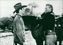 Montgomery Clift and John Wayne - Vintage Photograph
