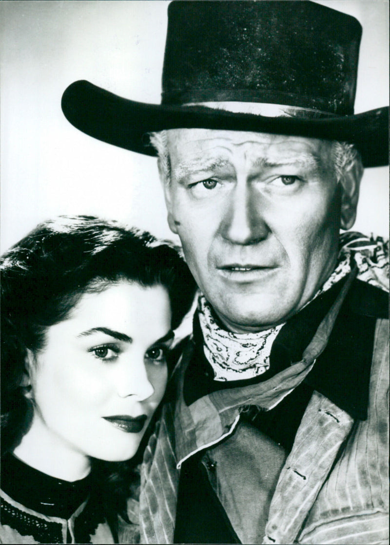 Joanne Dru and John Wayne - Vintage Photograph