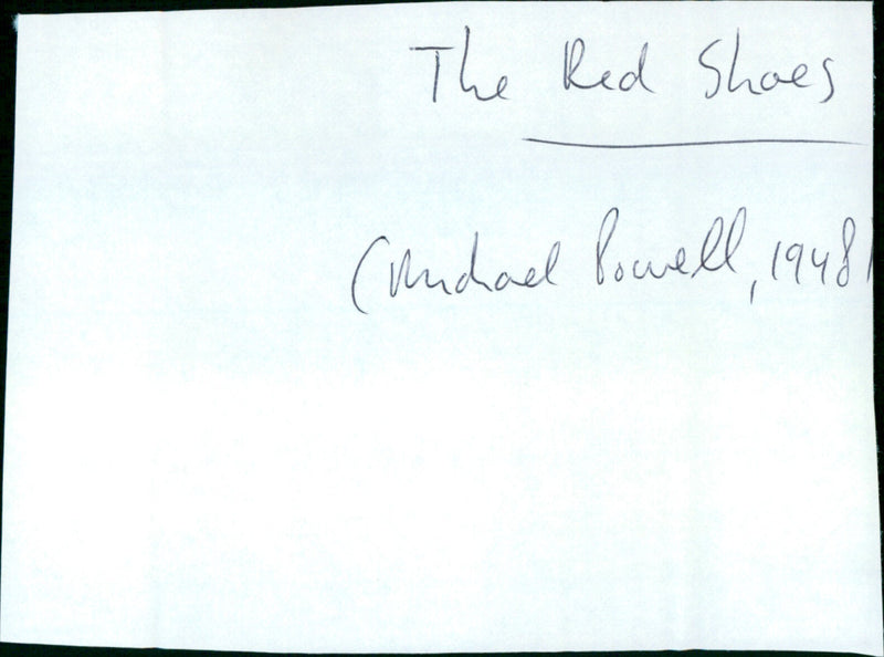 The Red Shoes - Vintage Photograph