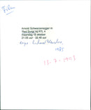 Arnold Schwarzenegger - Vintage Photograph