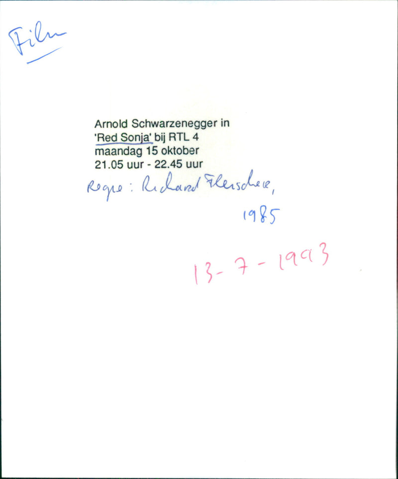 Arnold Schwarzenegger - Vintage Photograph