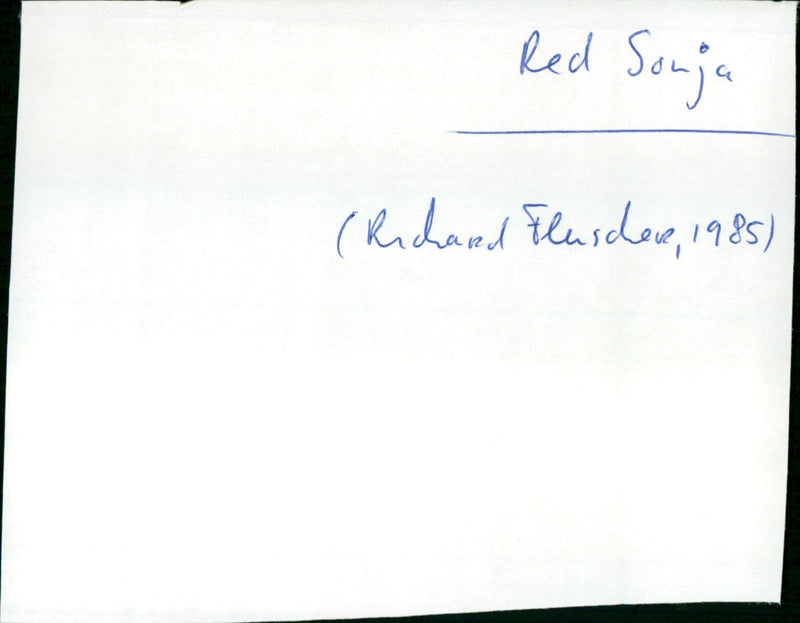 Red Sonja - Vintage Photograph