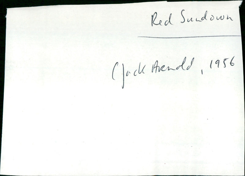 Red Sundown - Vintage Photograph