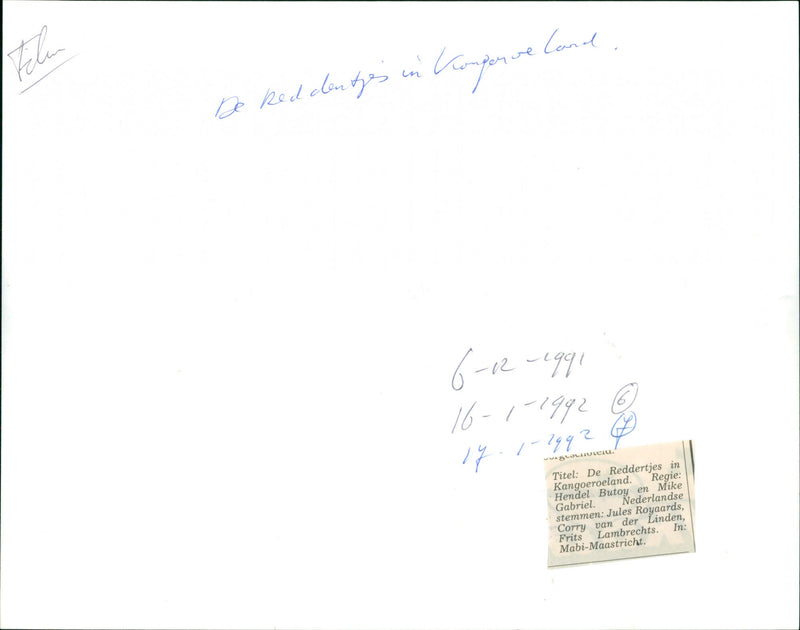 The Rescuers Down Under - Vintage Photograph