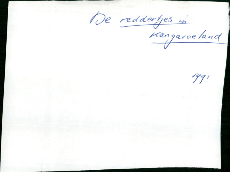 De Reddertjes in Kangoeroeland - The Rescuers Down Under - Vintage Photograph