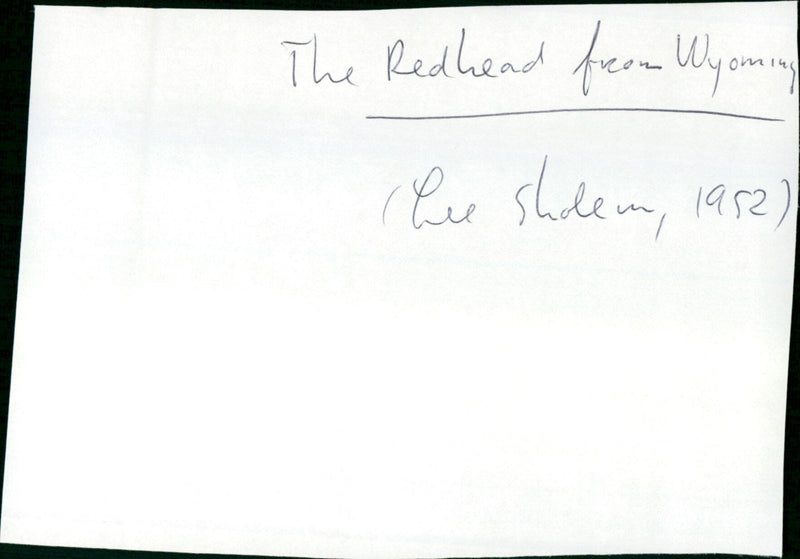 The Redhead from Wyoming - Vintage Photograph