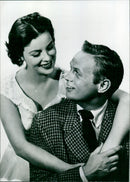 Richard Widmark and Constance Smith - Red Skies of Montana - Vintage Photograph