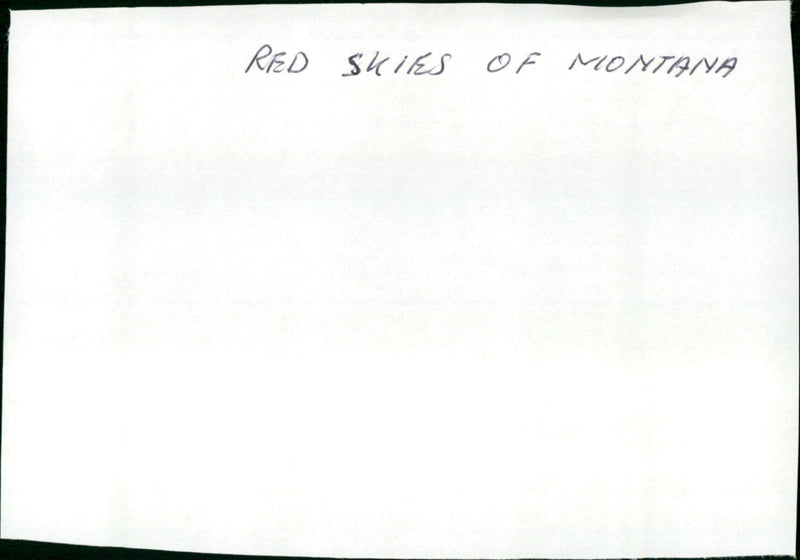 Red Skies of Montana - Vintage Photograph