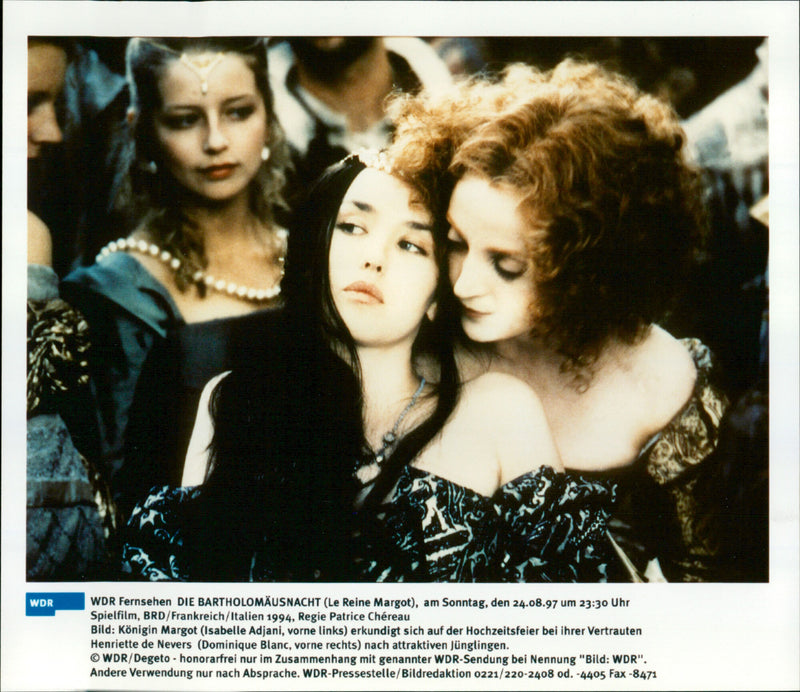 Isabelle Adjani and Dominique Blanc - La Reine Margot - Vintage Photograph