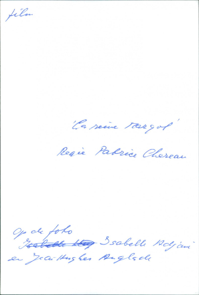 Isabelle Adjani and Jean-Hughes Anglade - La Reine Margot - Vintage Photograph