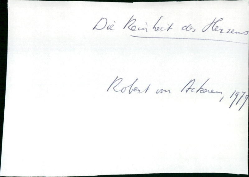 Die Reinheit des Herzens - Vintage Photograph