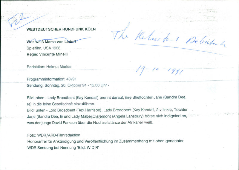 The Reluctant Debutante - Vintage Photograph