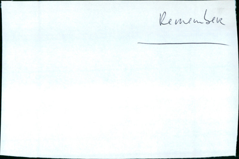 Remember - Vintage Photograph