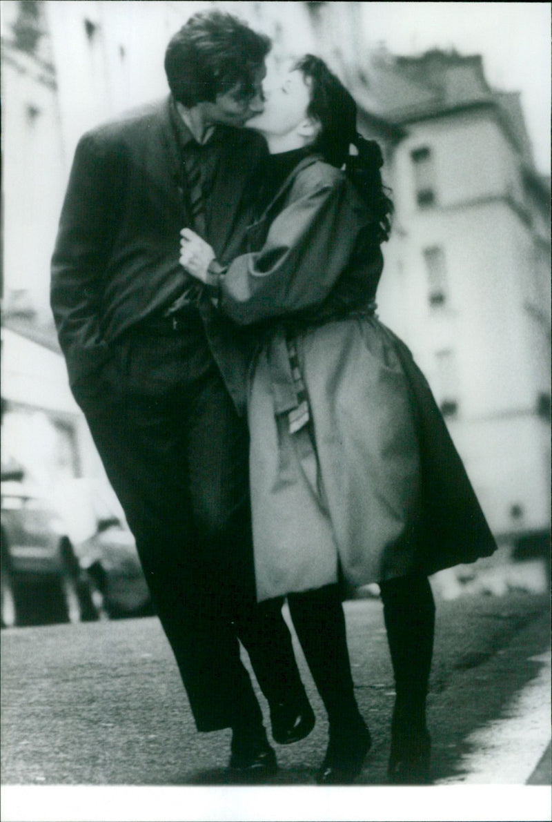 Hippolyte Girardot and Mireille Perrier - Un monde sans pitié - Vintage Photograph