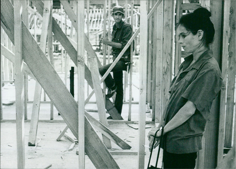 Anthony Perkins and Geraldine Chaplin - Vintage Photograph