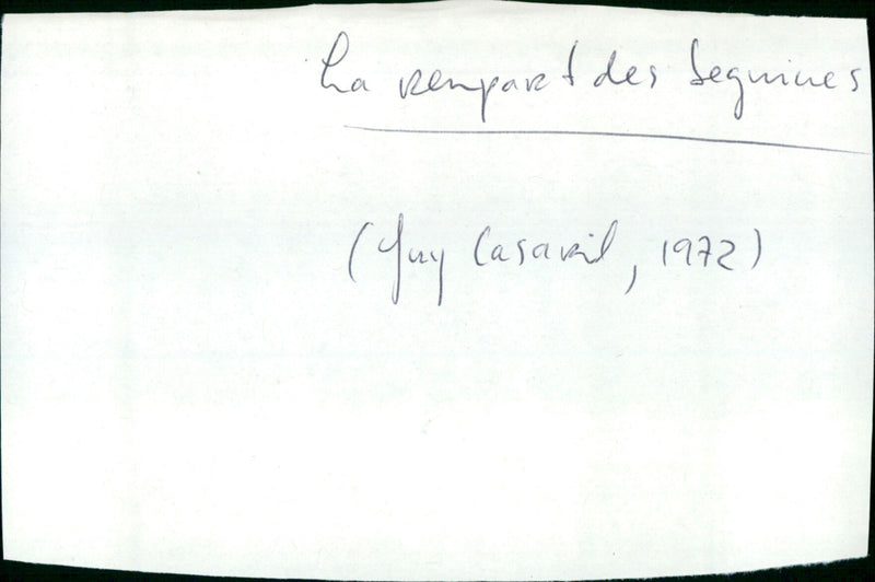 La rempart des beguines - Vintage Photograph