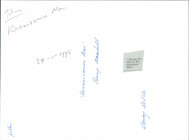 Danny DeVito - Renaissance Man - Vintage Photograph