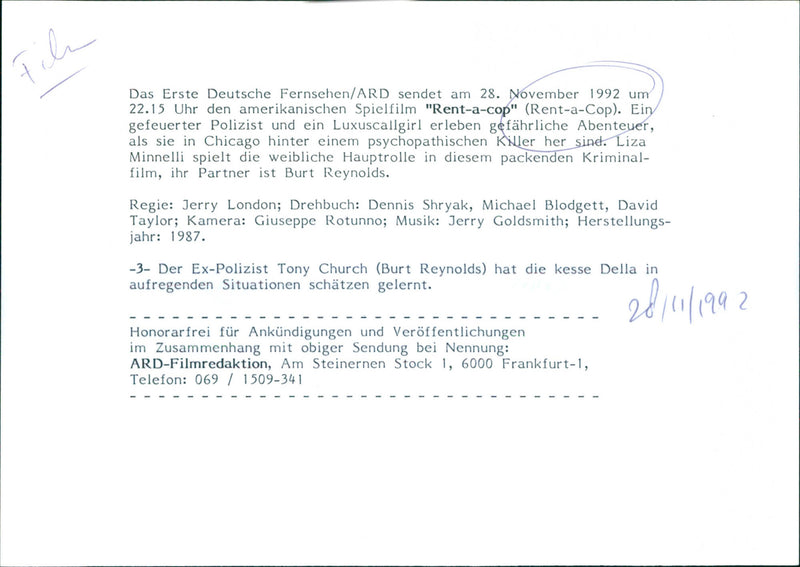 Rent-a-Cop - Vintage Photograph