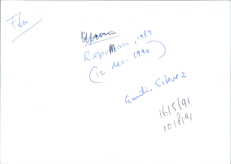 Emilio Estevez - Repo Man - Vintage Photograph