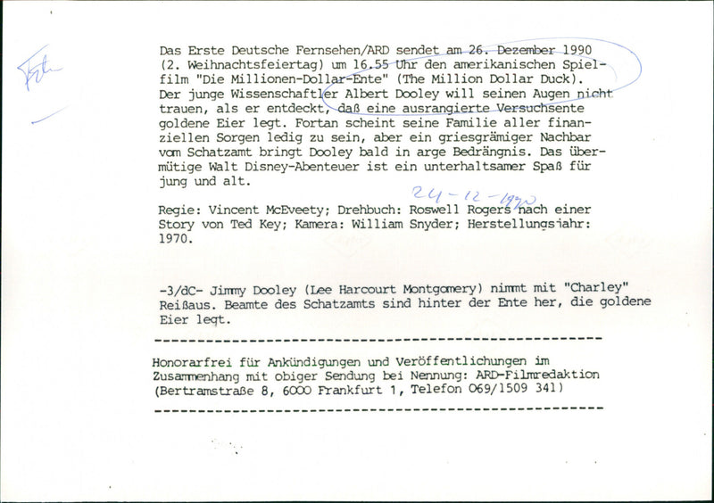 Lee Harcourt Montgomery - The Million Dollar Duck - Vintage Photograph