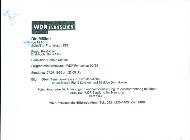 Le Million - Vintage Photograph