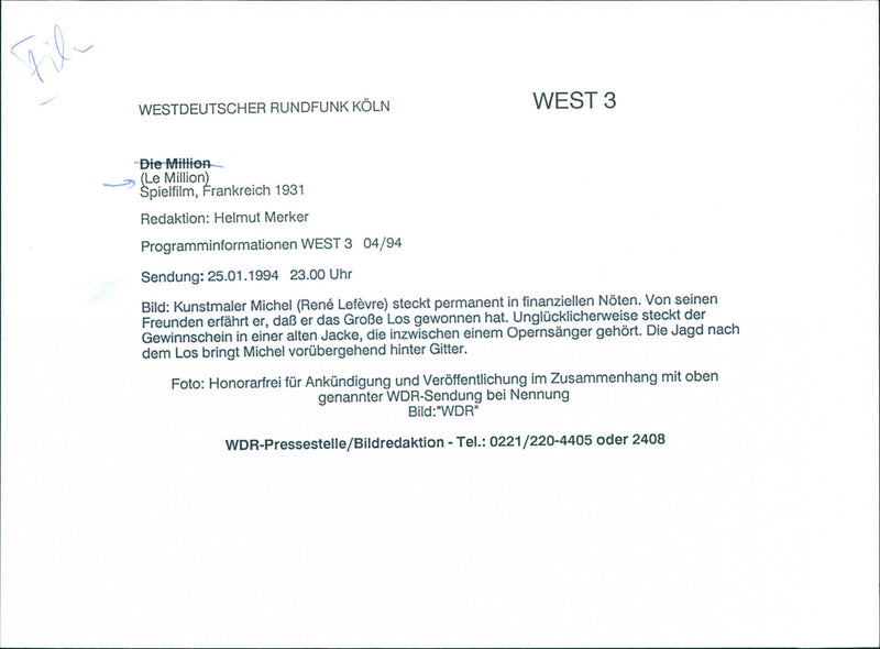 Le Million - Vintage Photograph