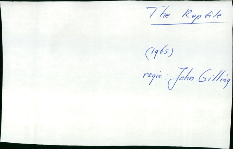 The Reptile - Vintage Photograph