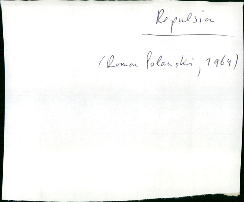 Repulsion - Vintage Photograph