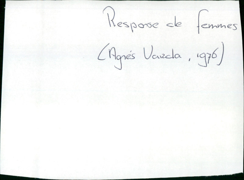 Réponses de femmes - Vintage Photograph