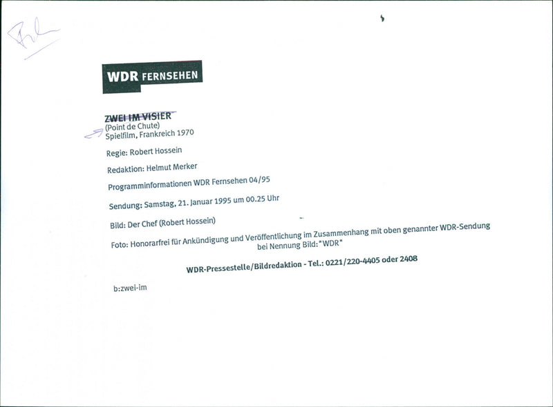 Robert Hossein - Point de chute - Vintage Photograph