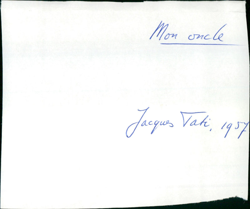 Mon Oncle - Vintage Photograph