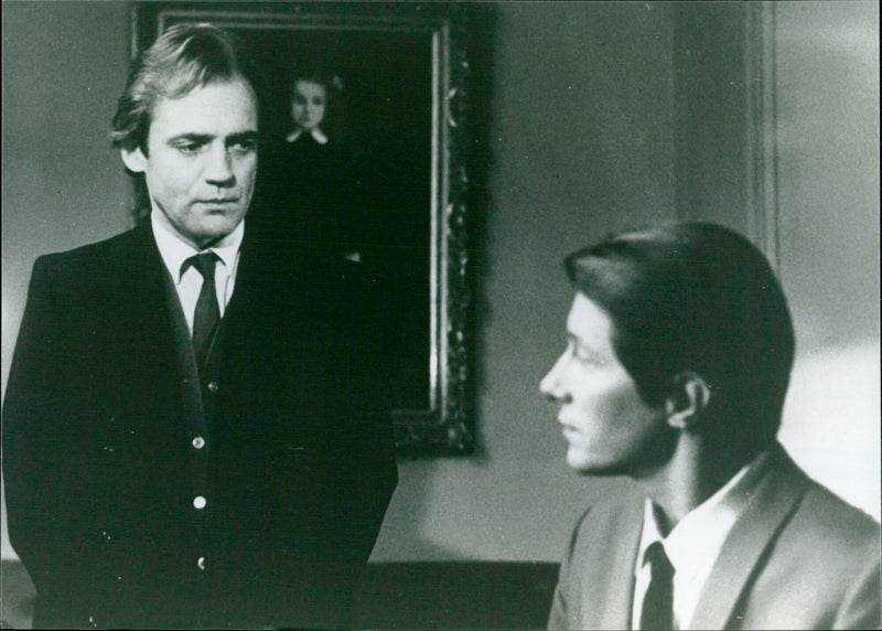 Jacques Dutronc and Bruno Ganz - Retour à la bien-aimée - Vintage Photograph