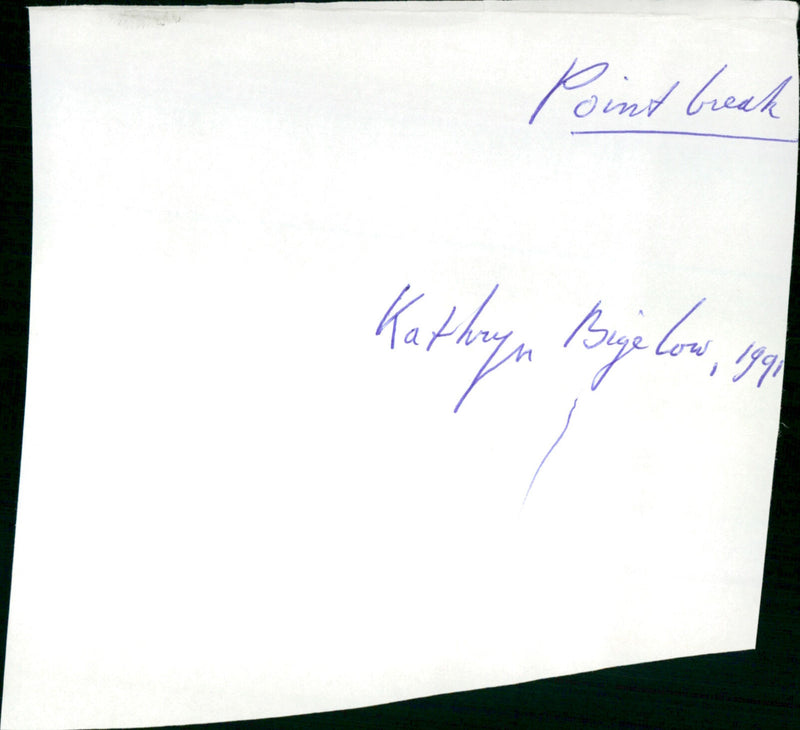 Point Break - Vintage Photograph