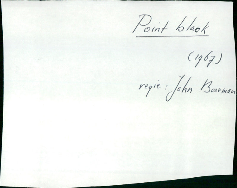 Point Blank - Vintage Photograph