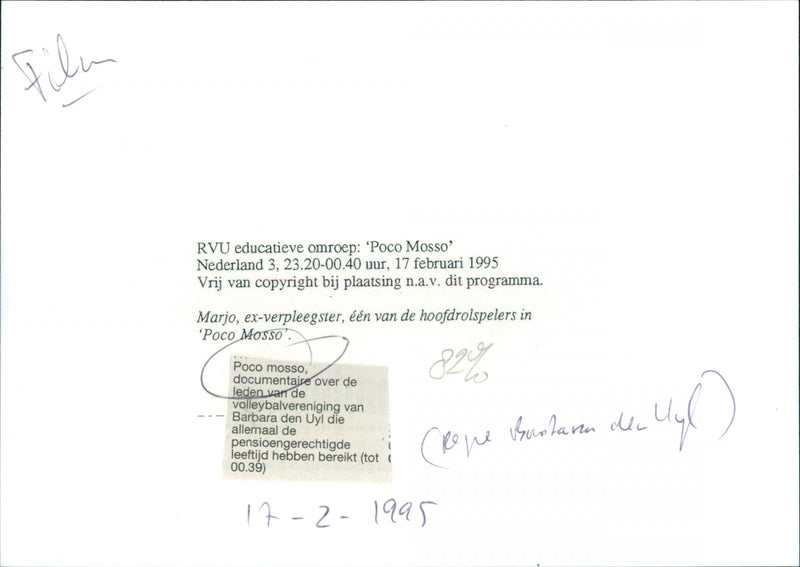 Poco Mosso - Vintage Photograph