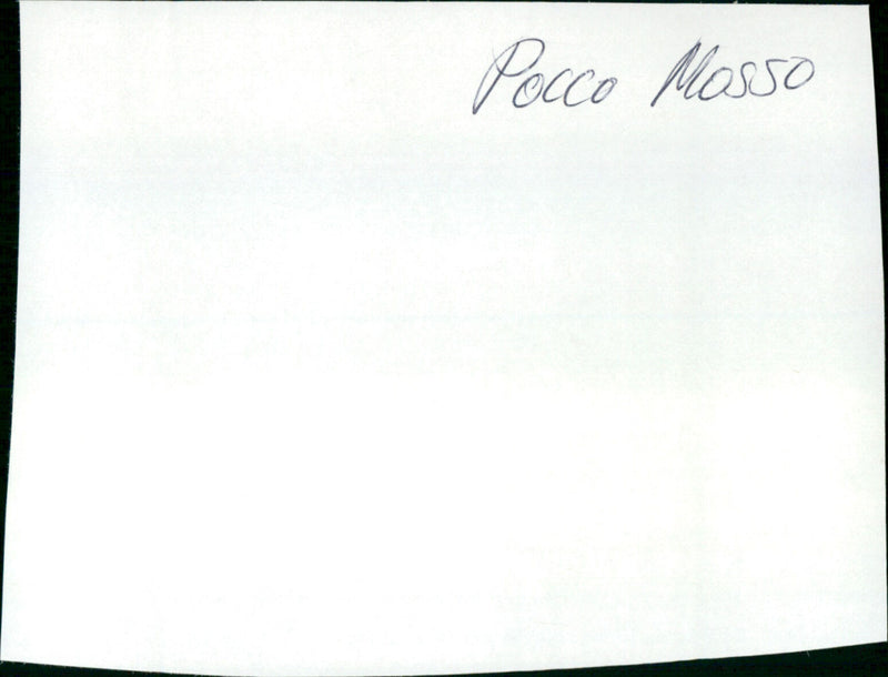 Poco Mosso - Vintage Photograph