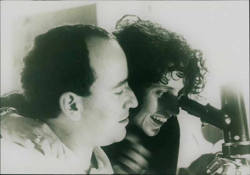 Adriana Altaras and Vladimir Weigl - Das Mikroskop - Vintage Photograph