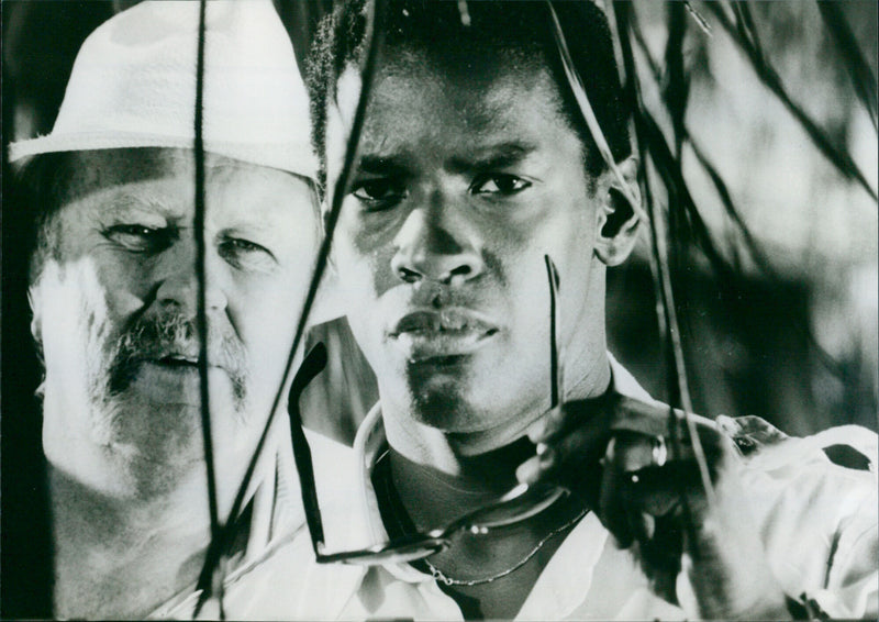 Denzel Washington and M. Emmet Walsh - The Mighty Quinn - Vintage Photograph