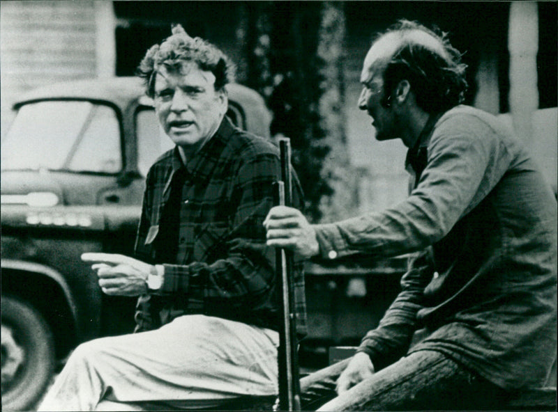 Burt Lancaster and Ed Lauter - The Midnight Man - Vintage Photograph