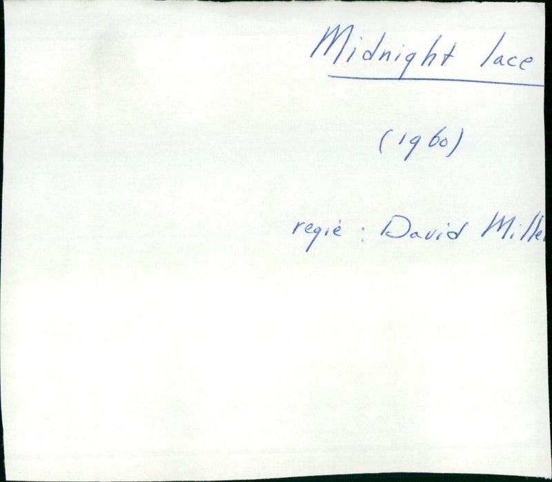 Midnight Lace - Vintage Photograph