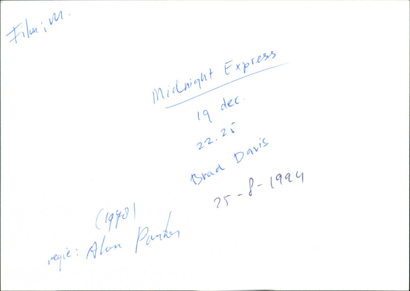 Brad Davis - Midnight Express - Vintage Photograph
