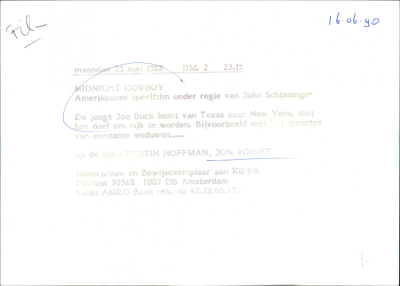 Dustin Hoffman and Jon Voight - Midnight Cowbowy - Vintage Photograph