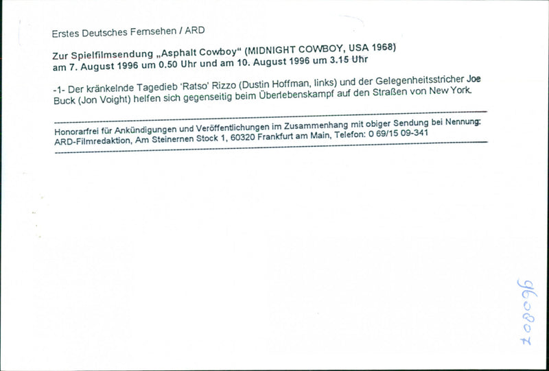 Dustin Hoffman and Jon Voight - Midnight Cowboy - Vintage Photograph