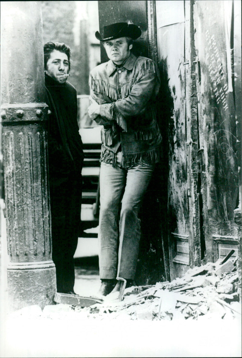 Dustin Hoffman and Jon Voight - Midnight Cowboy - Vintage Photograph
