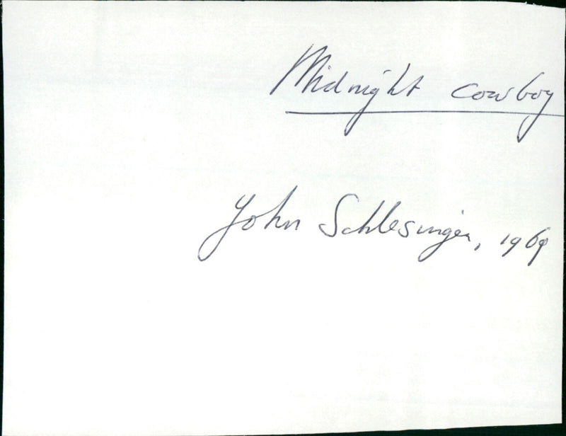 Midnight Cowboy - Vintage Photograph