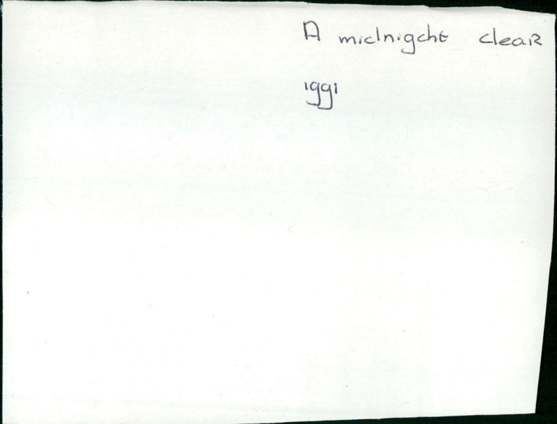 A Midnight Clear - Vintage Photograph